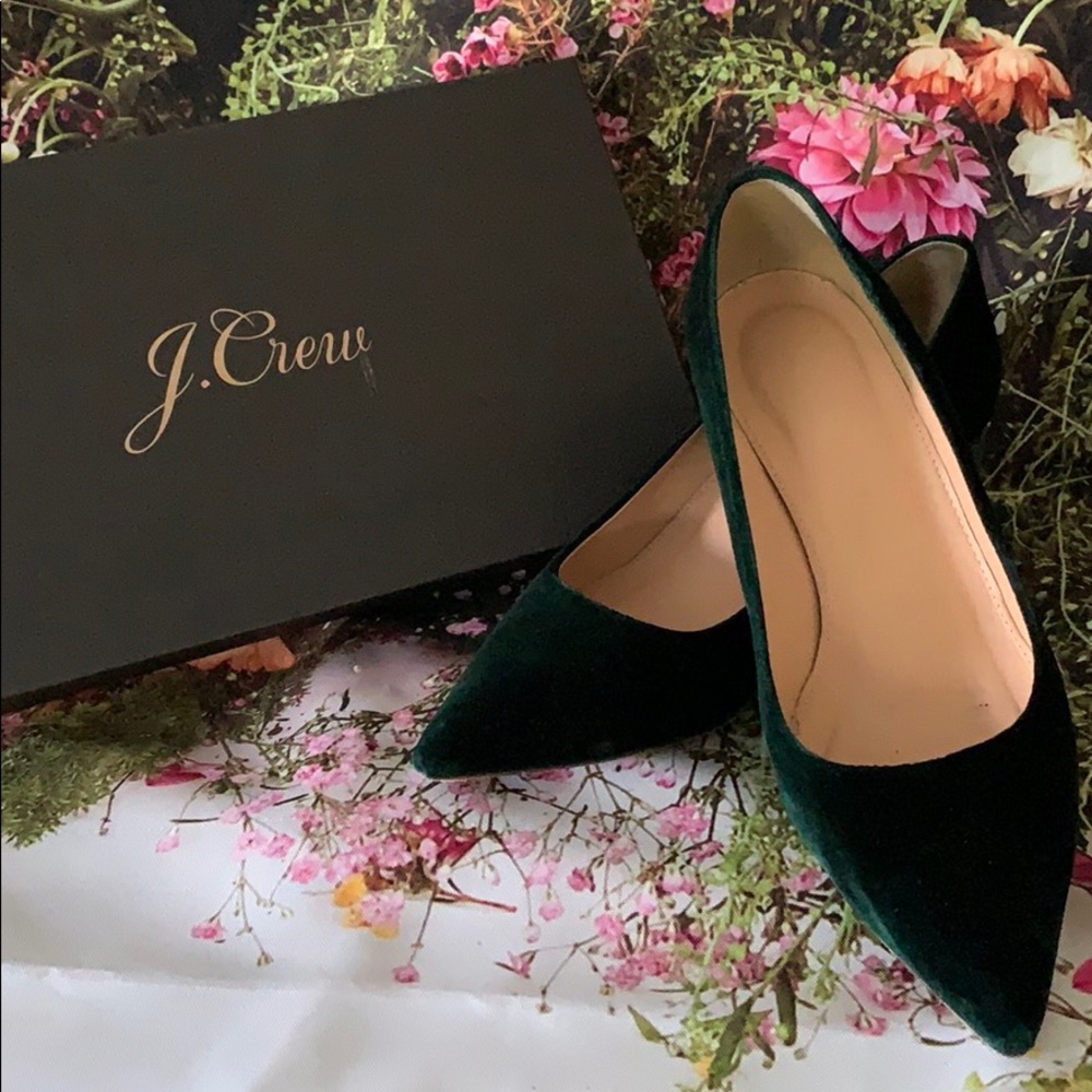 J. Crew Avery Velvet Pumps